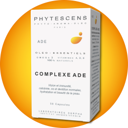Complexe ADE, huile de foie de poissons dosée en vitamines A, D3 et E