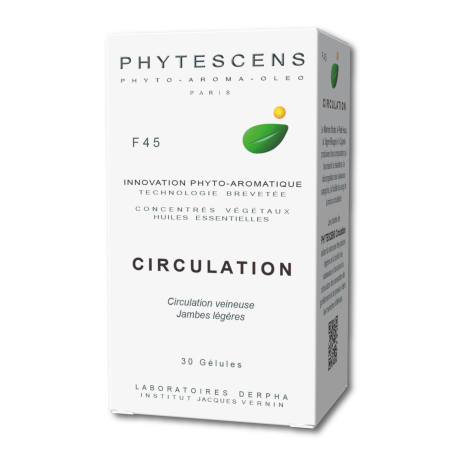 Phytescens F45 Circulation | Soulagement Jambes Lourdes | Vigne Rouge,