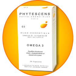 Oméga 3 naturel + Vitamine E | Huile de Poisson Pure | Phytescens